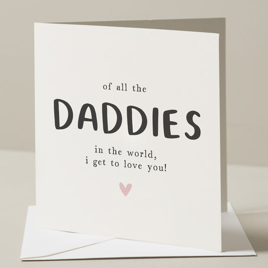 Cute Fathers Day Card, For Both My Daddies Fathers Day Card, Cute Daddies Fathers Day Gift, Fathers Day Card From Child, Cute Daddy Gift