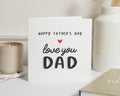 Fathers Day Card, Fathers Day Card for Dad, Love You Dad Card, Fathers Day Card from Daughter, Fathers Day Card from Son