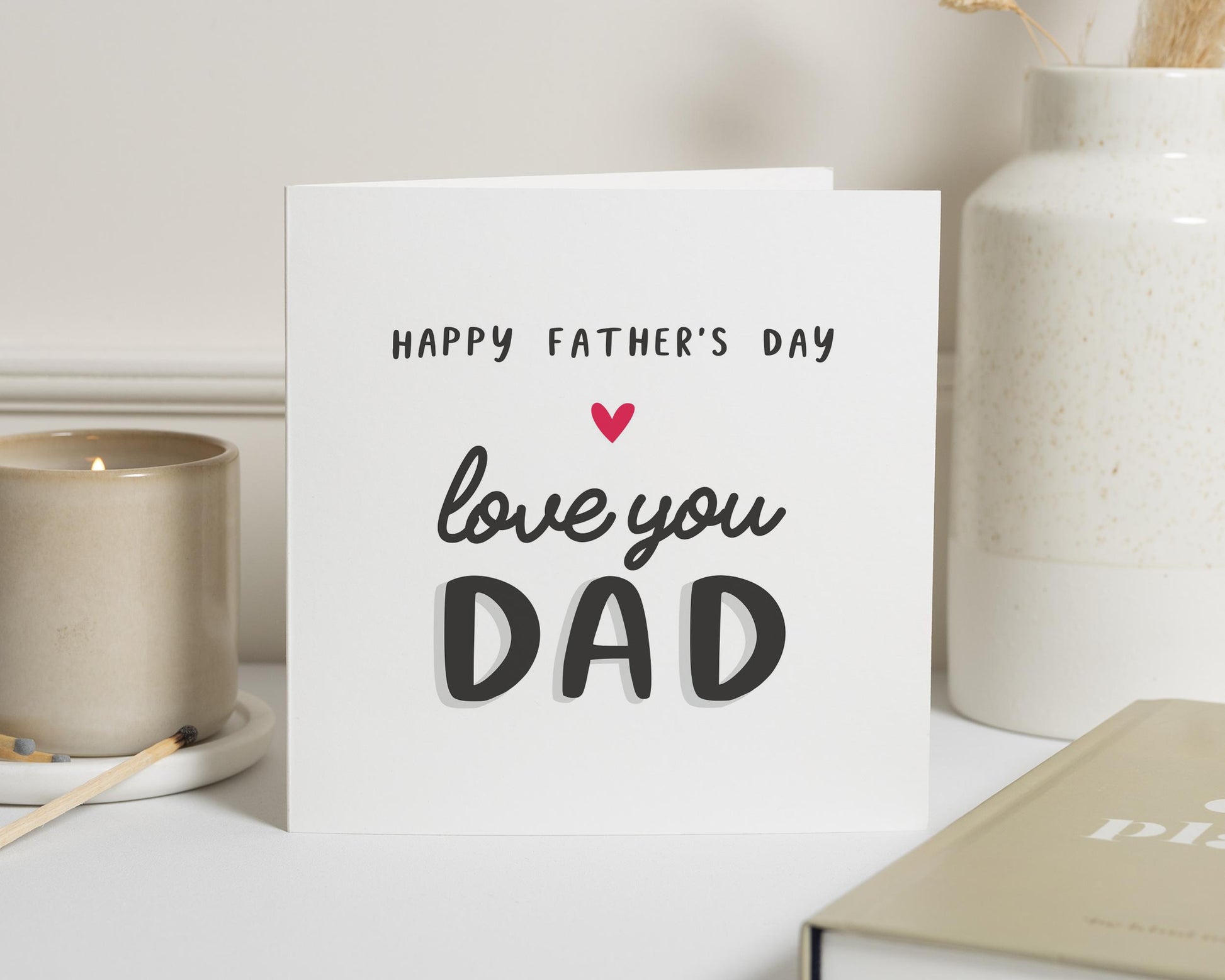 Fathers Day Card, Fathers Day Card for Dad, Love You Dad Card, Fathers Day Card from Daughter, Fathers Day Card from Son