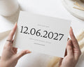 Personalised Save the Date Card, Wedding Save the Date Card, Simple Save the Date Cards, Minimal Save the Dates, A6 5x7, Custom Wedding