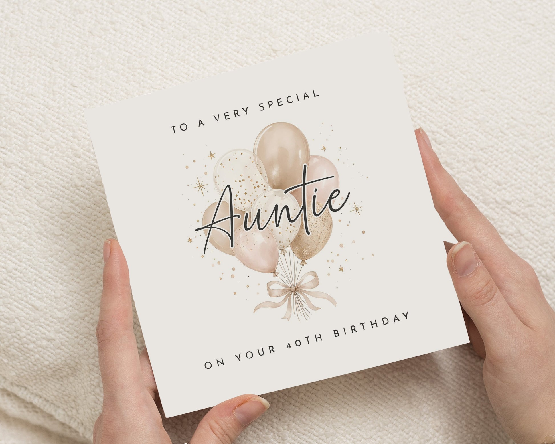 40th Birthday Card for Auntie, Auntie Birthday Card, Birthday Card for Auntie, 40th Birthday Card for Her, Personalised Birthday Card