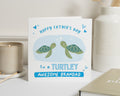 Fathers Day Card for Grandad, Turtle Fathers Day Card, Cute Fathers Day Card, Funny Pun Card, Grandad Fathers Day Card