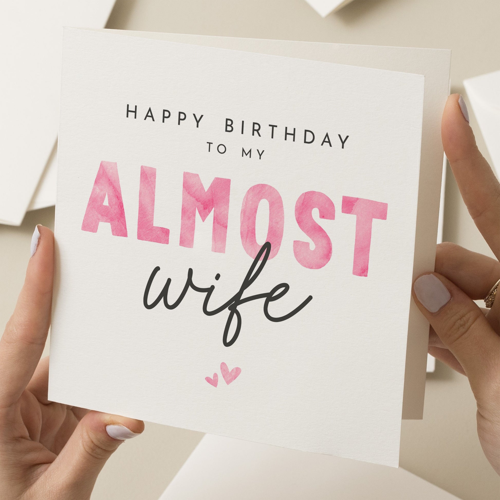 Fiancée Birthday Card, Birthday Card For Fiancée, Fiancée Birthday Card For Her, Fiancee Gift Her, Future Wife Birthday Card, Almost Wife