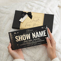 Personalised Show Ticket Gift Voucher, Concert Ticket Gift Voucher, Theatre Ticket Gift, Birthday Gift Voucher for Her