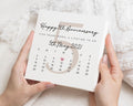 5th Anniversary Card, Fifth Anniversary Card, Personalised Anniversary Card, Anniversary Card for Husband, Wife, Couple, Calendar Card