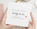 Anniversary Card for Daddy to Be, Daddy to Be Anniversary Card, Pregnancy Card, Greeting Card from Bump, Romantic Simple Card for Him