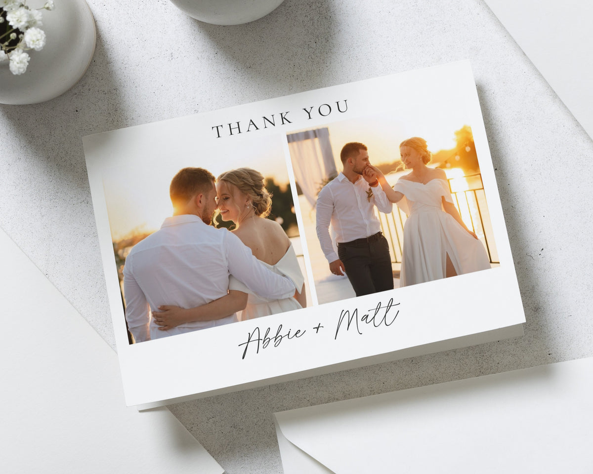 Personalised Wedding Thank You Cards, Photo Wedding Thank You Cards, Personalised Thank You Cards, Thank You Card for Wedding, A6 Photo Card