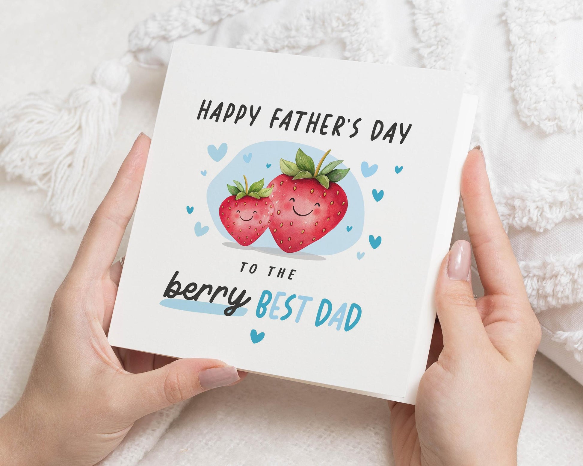 Fathers Day Card for Dad, Cute Fathers Day Card, Berry Best Dad Card, Fathers Day Card from Kids, Fathers Day Card for Him