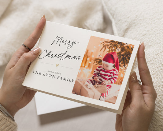 Personalised Photo Christmas Card, Pack of Christmas Cards, Family Christmas Card, Pack of 10, 20, 50 or 100