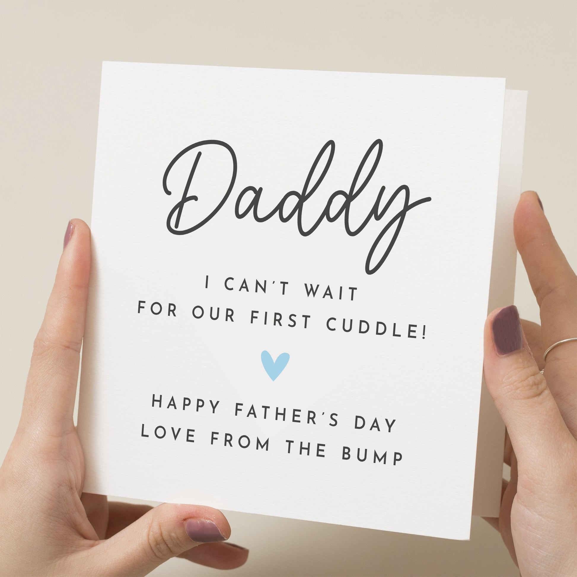 Cute Daddy Fathers Day Card From Bump, Fathers Day Card From Bump, Special Daddy Card, Fathers Day Card For Daddy, From Bump, Baby