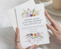 Wildflower Wedding Invitations, Floral Watercolour Wedding Invite, Botanical Greenery Invitation Suite, Personalised Wedding Invitation