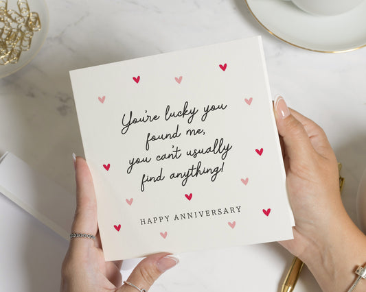 Anniversary Card for Him, Funny Anniversary Card, Anniversary Card for Her, Romantic Card, Personalised Anniversary Card, Happy Anniversary