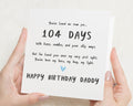 Birthday Card for Daddy, Happy Birthday Daddy Card, Birthday Card from Baby, Cute Birthday Card for Dad, Personalised Daddy Birthday Card
