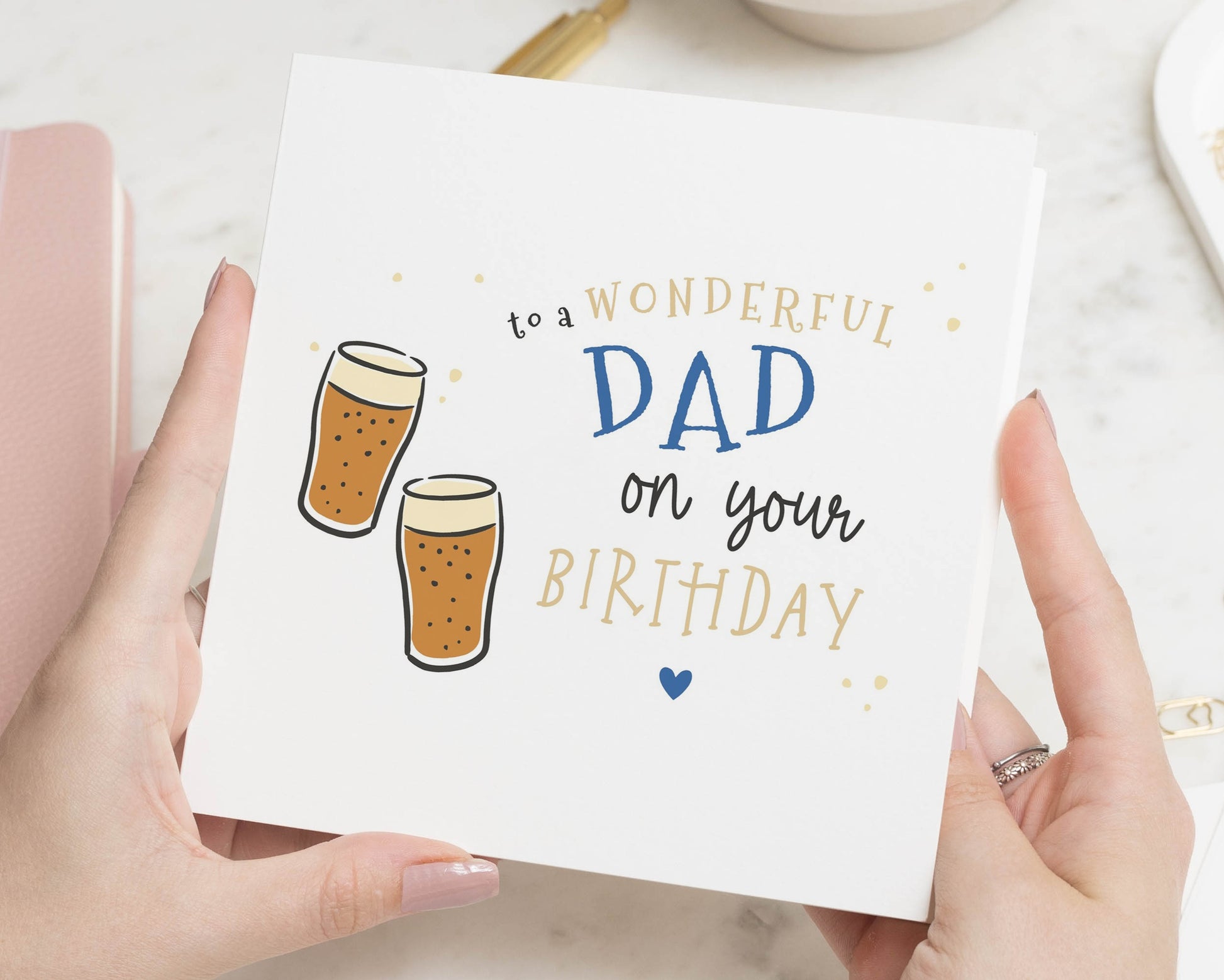Birthday Card for Dad, Birthday Card for Him, Beer Birthday Card, Dad Birthday Card, Fun Birthday Card, Simple Dad Card, Illustration Card