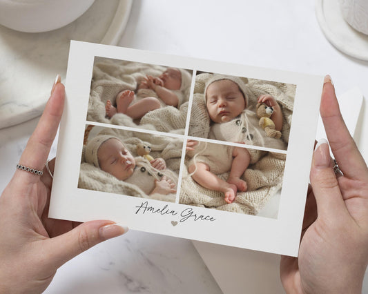 Personalised Thank You Cards New Baby, New Baby Girl Announcement Card,  Baby Photo Thank You Cards, Postcard Thankyou Cards, Thankyou Notes