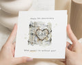 5th Anniversary Card, Personalised Anniversary Card, Wooden Anniversary Card, Anniversary Card for Him, Her, Couple, Funny Pun Card