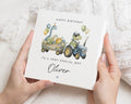 Birthday Card for Boy, Personalised Birthday Card, Dinosaur Birthday Card, Tractor Birthday Card, Birthday Card for Son, Boys Birthday Card