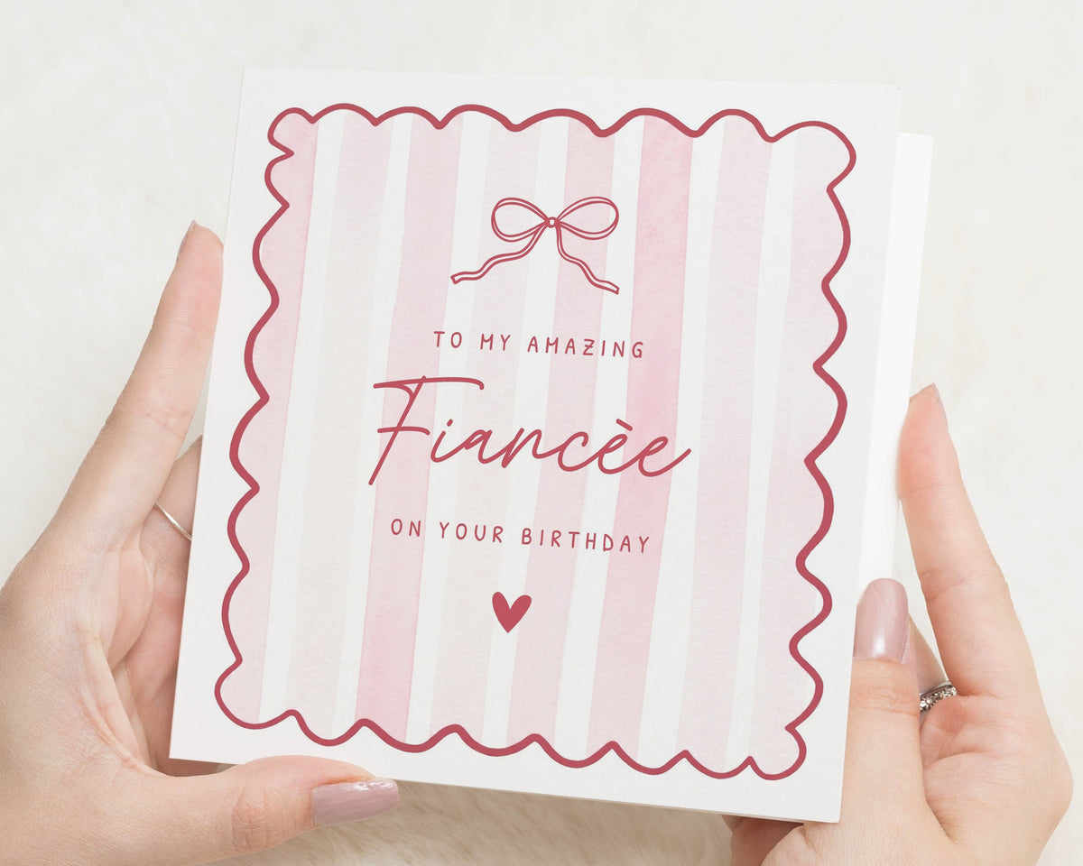 Birthday Card for Fiancée, Fiancée Birthday Card, Birthday Card for Her, Romantic Birthday Card, Cute Birthday Card for Girlfriend