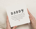 Fathers Day Card for Daddy, Daddy Card from Daughter, Cute Fathers Day Card, Birthday Card for Dad, Card for Him, Personalised Card