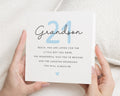 21st Birthday Card for Grandson, Grandson 21st Birthday Card, Personalised Birthday Card for Him, 21 Birthday Card, Milestone Birthday Card
