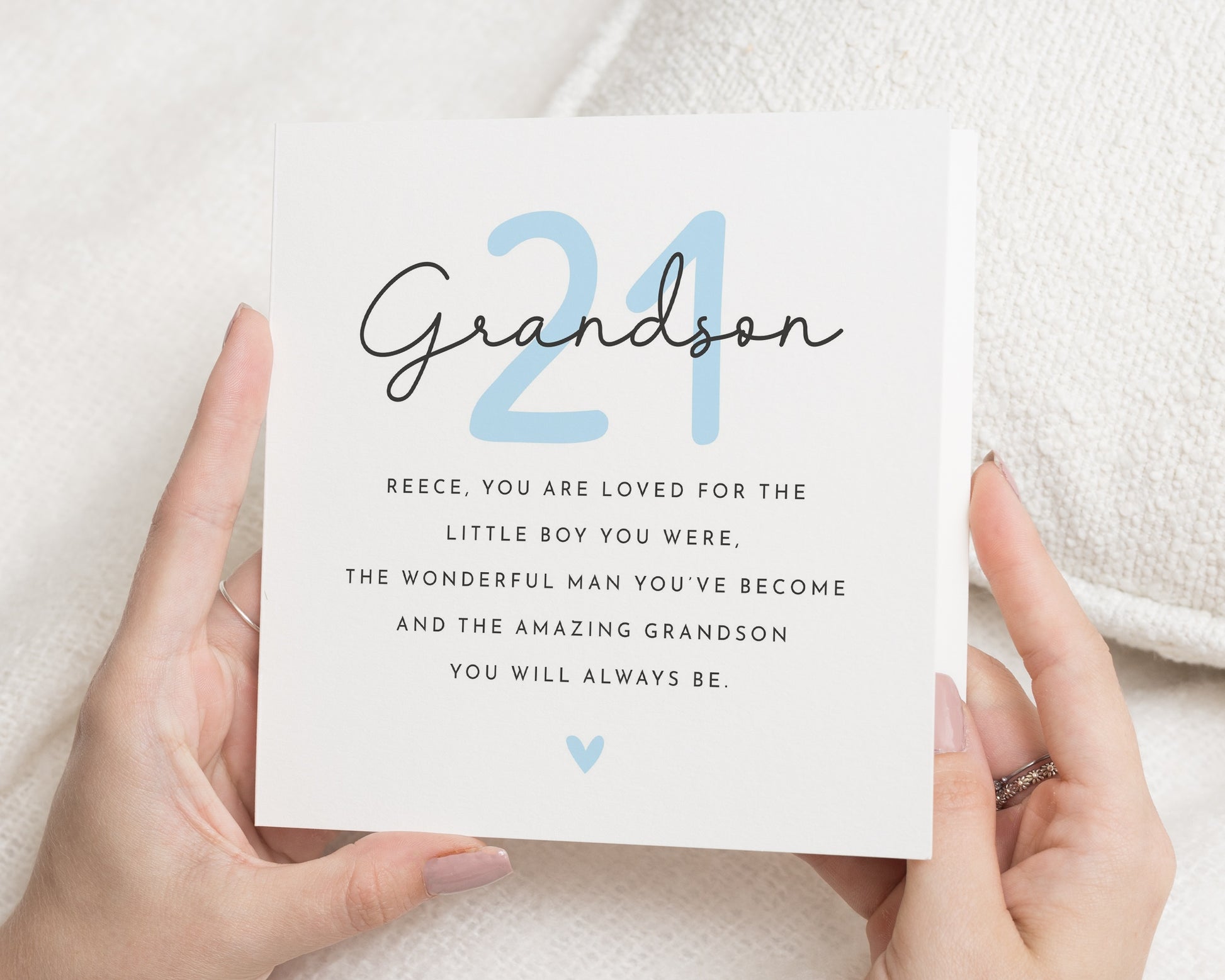 21st Birthday Card for Grandson, Grandson 21st Birthday Card, Personalised Birthday Card for Him, 21 Birthday Card, Milestone Birthday Card