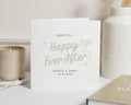 Wedding Card, Personalised Wedding Card, Happy Ever After Card, Engagement Card, Wedding Card for Couple, Custom Wedding Card