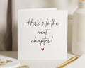 Congratulations Card, New Job Card, Leaving Card, Graduation Card, Good Luck Card, Here's To The Next Chapter Card, Simple Card