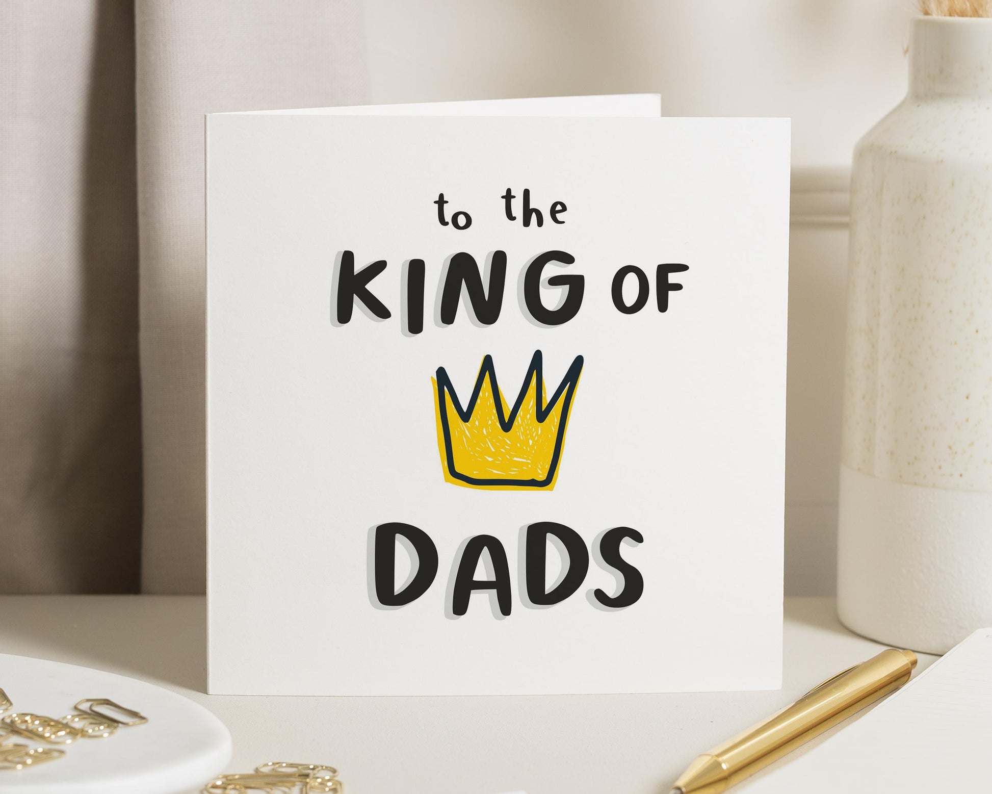 Fathers Day Card, Dad Birthday Card, King Of Dads Card, Card For Dad, Birthday Card For Him, Funny Dad Card, Card For Father