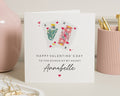 Valentines Day Card for Her, Personalised Valentines Card, Queen of My Heart Card, Romantic Card for Girlfriend, Wife, Custom Name Card