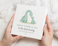 Fathers Day Card, Personalised Fathers Day Card, Dinosaur Fathers Day Card, Card for Daddy, Cute Fathers Day Card from Child, Daddy Card