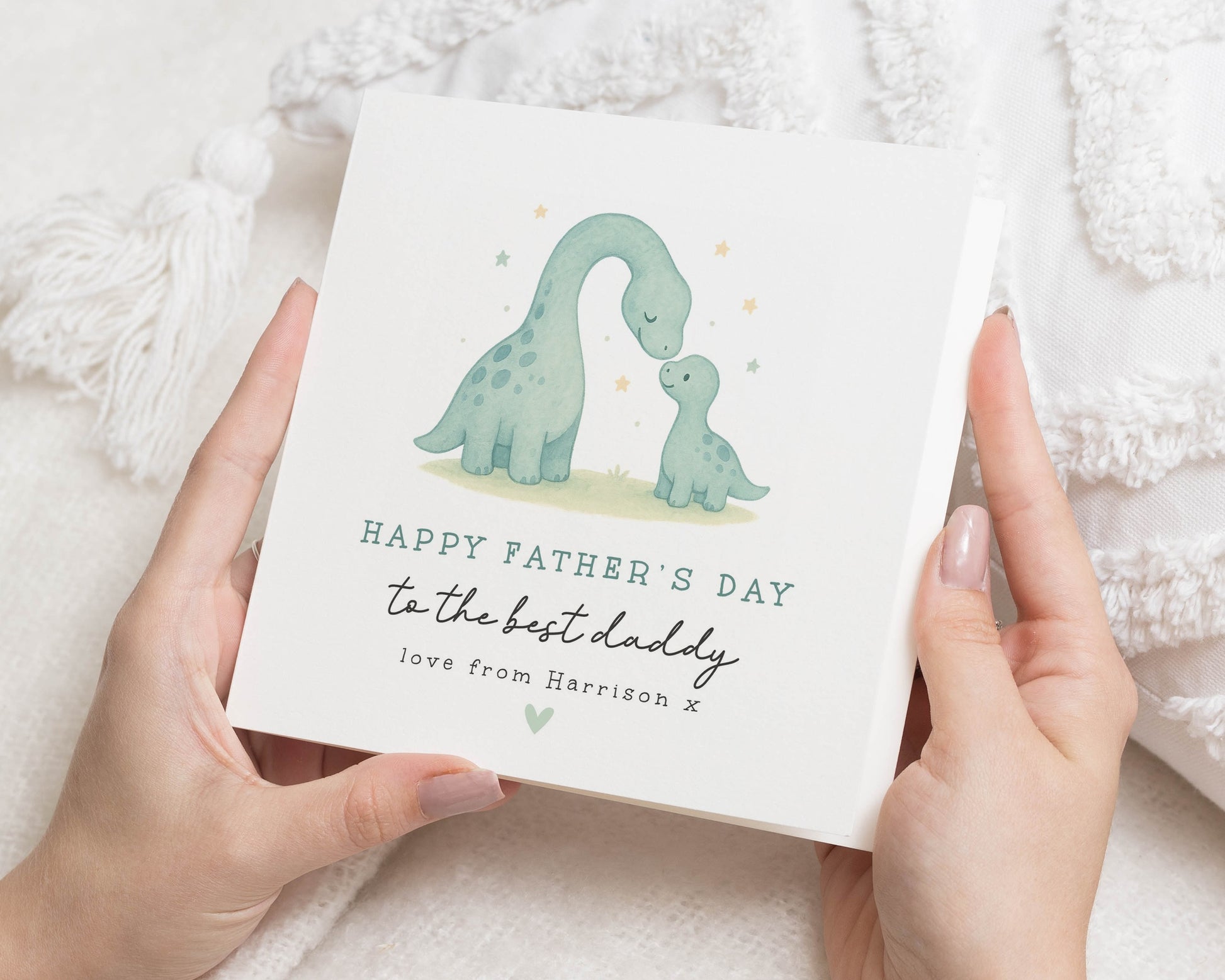 Fathers Day Card, Personalised Fathers Day Card, Dinosaur Fathers Day Card, Card for Daddy, Cute Fathers Day Card from Child, Daddy Card