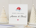 Personalised Christmas Card, Merry Christmas Card, Christmas Card for Couple, Custom Name Christmas Card, Cute Christmas Card