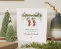 Personalised Christmas Card for Auntie and Uncle, Auntie Christmas Card, Uncle Christmas Card, Custom Family Christmas Card, Stocking Card