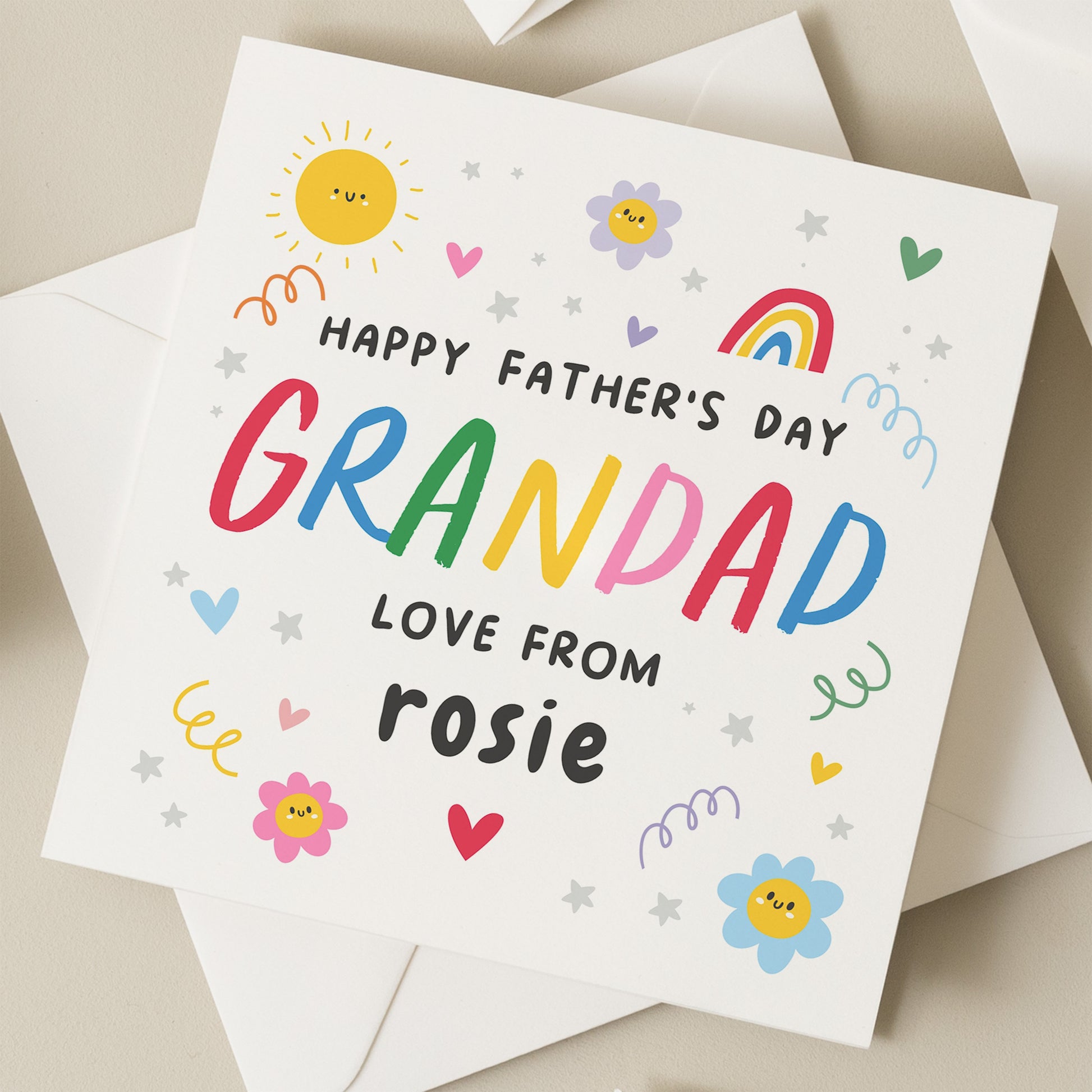 Special Grandad Card, Grandad Father&#39;s Day Card, Fathers Day Gift For Grandad, From Grandchildren, Happy Fathers Day Special Grandad