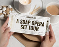 Personalised Gift Voucher, Soap Opera Set Tour Gift, Birthday Gift Voucher, Gift Experience Voucher for Her, Nanny Birthday Gift