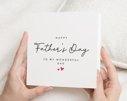 Fathers Day Card, Fathers Day Card for Dad, Happy Fathers Day Card, Fathers Day Card from Daughter, Fathers Day Card from Son