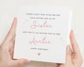 Birthday Card for Sister, Sister Birthday Card, Birthday Card for Auntie, Personalised Birthday Card from Niece, Auntie Birthday Card