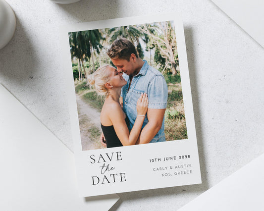 Personalised Save the Date Card, Photo Save the Date Card, Wedding Save the Date, Custom Save the Date, Simple Save the Date Card