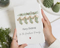 Personalised Christmas Card, Family Christmas Card, Custom Christmas Card, Stocking Christmas Card, Christmas Card for Family, Xmas Card