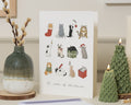 Cat Christmas Card, Christmas Card for Cat Lover, Cute Christmas Card, Funny Christmas Card, Festive Cat Card, Christmas Cards