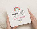 Good Luck Card, Exam Good Luck Card, GCSE Exams Card, Personalised Good Luck Card, Good Luck Card for Daughter, Son, Rainbow Card