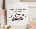 Mothers Day Card from the Cat, Mothers Day Card from the Dog, Happy Mothers Day Card, Card for Mum, Cute Mothers Day Card