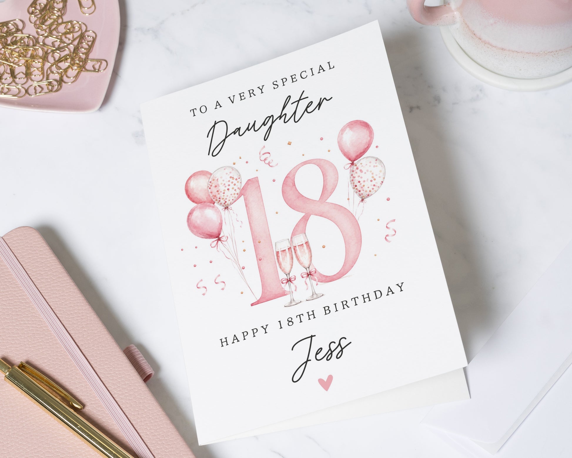 18th Birthday Card for Daughter, Daughter 18th Birthday Card, Personalised 18th Birthday Card, 18 Birthday Card for Her, Birthday Cards