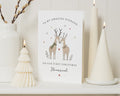 Christmas Card for Husband, Husband Christmas Card, First Christmas Married Card, 1st Christmas Card for Husband, Romantic Reindeer Card