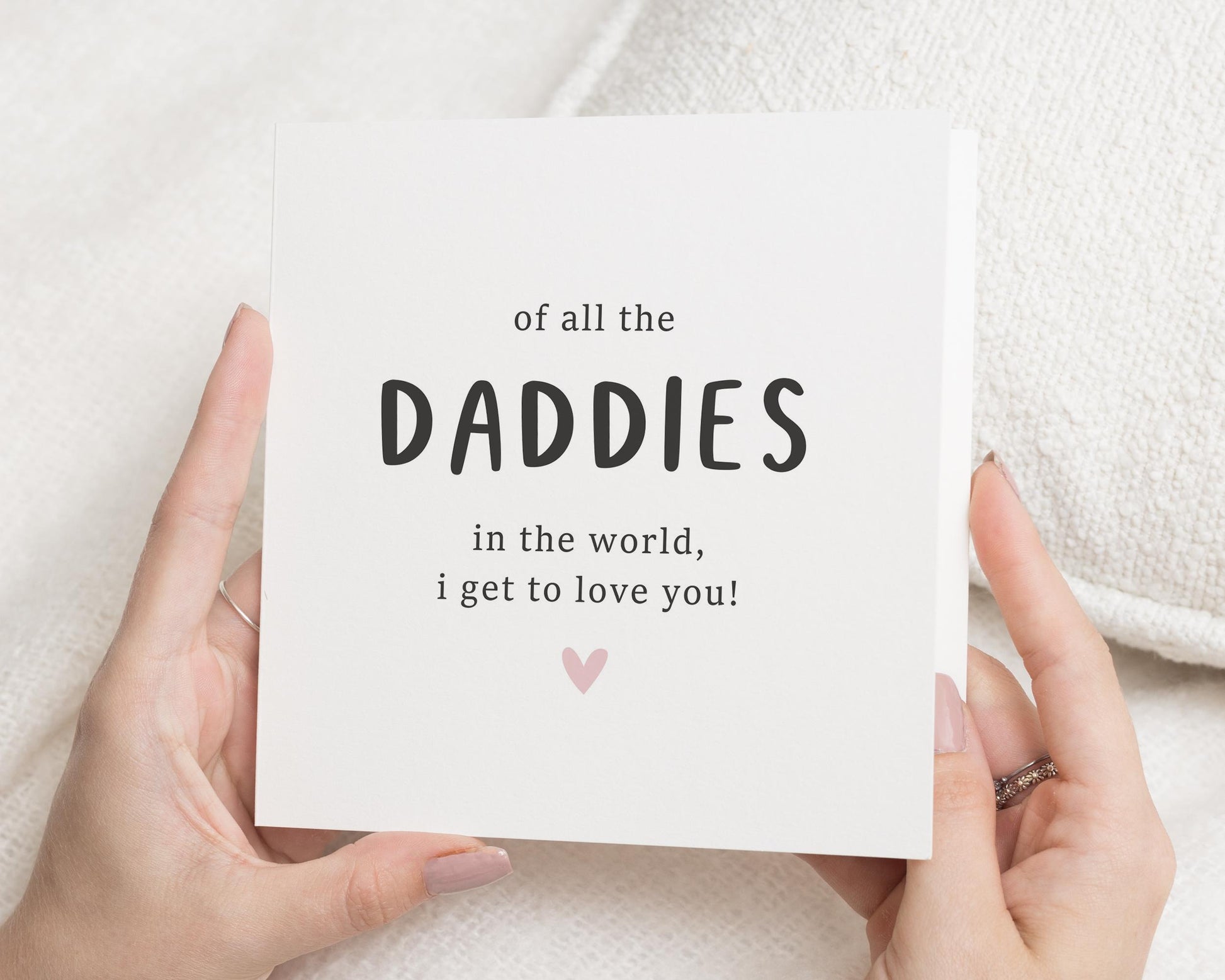 Fathers Day Card, Card for Dad, Daddies Card, Card for Him, Cute Fathers Day Card, Card from Child, Personalised Fathers Day Card