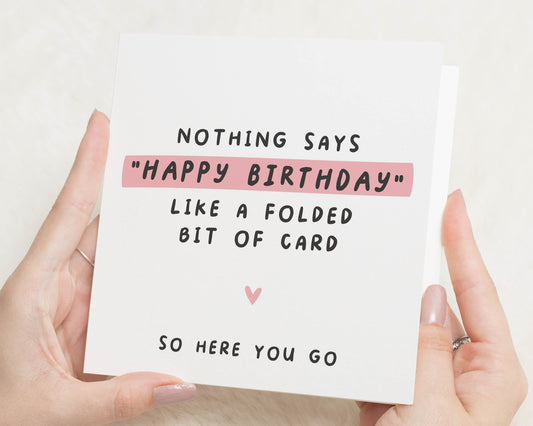 Funny Birthday Card, Birthday Card for Friend, Birthday Card for Him, Birthday Card for Her, Simple Birthday Card, Cute Birthday Card