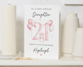 Daughter 21st Birthday Card, Personalised 21st Birthday Card for Daughter, Birthday Card for Her, 21st Birthday Cards for Daughter