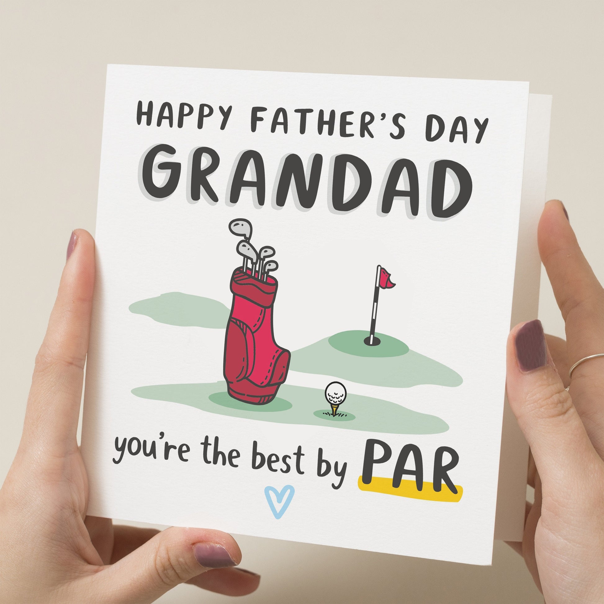 Golf Pun Fathers Day Card, Golf Lover Card, Grandad Fathers Day Gift, Best Grandad Card, Joke Fathers Day Card, Funny Fathers Day Card