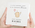Fiancée Birthday Card, Personalised Birthday Card for Fiancée, Birthday Card for Her, Cute Birthday Card, Funny Toast Pun Card