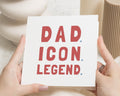 Fathers Day Card for Dad, Birthday Card for Dad, Dad Birthday Card, Funny Dad Card, Dad Icon Legend Card, Card for Daddy